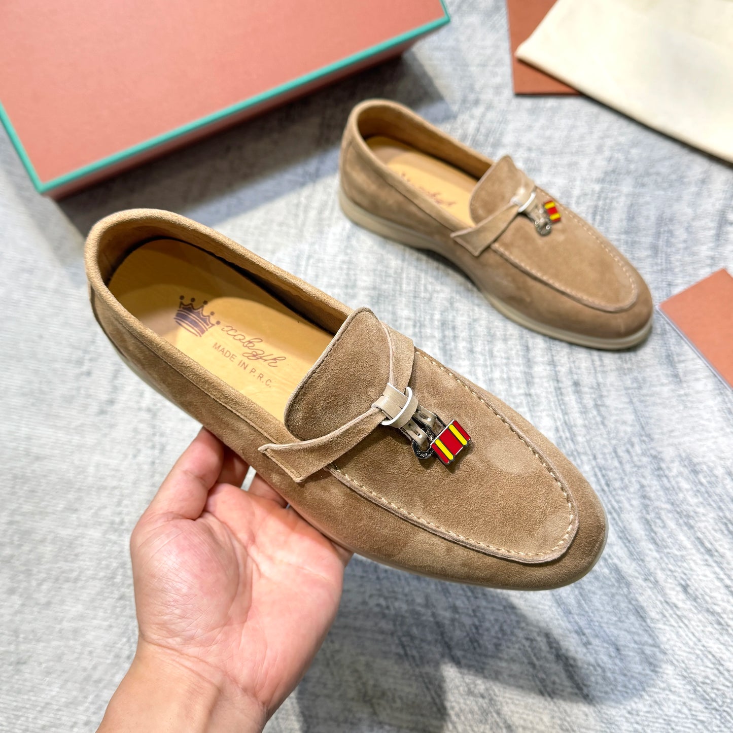 Suede Leather Loafers for Women