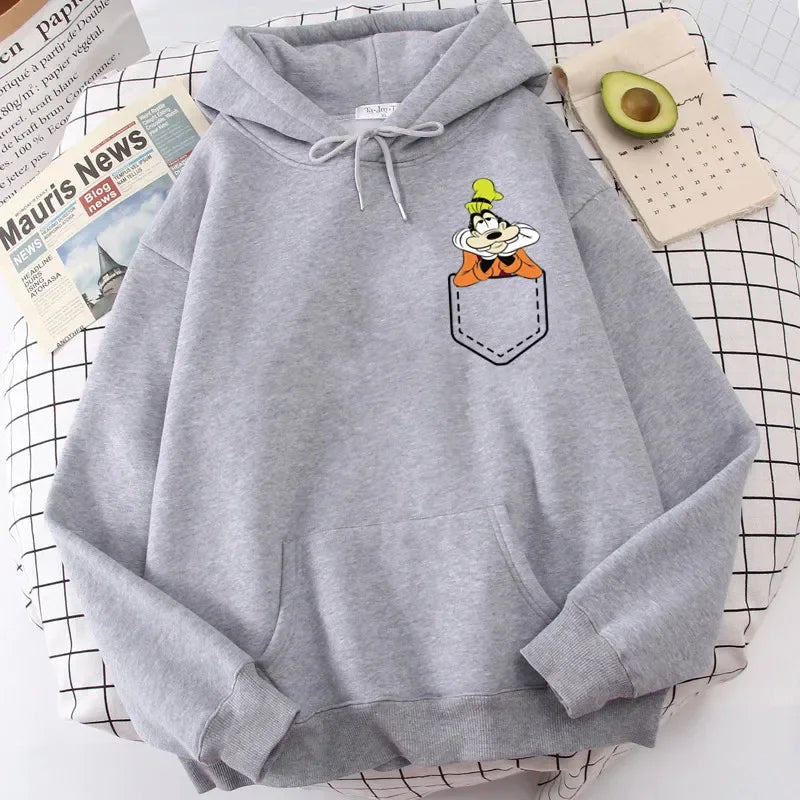 Women's Sweatshirt Goofy Printed  Hoody Pullover Home Outdoor