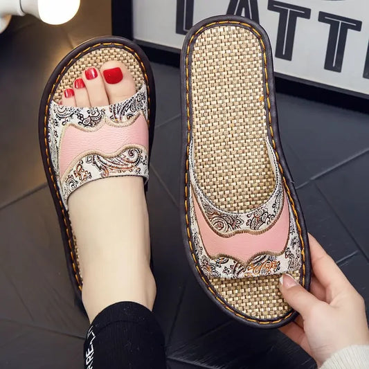 Slides Shoes For Women Flat Pink Sandals