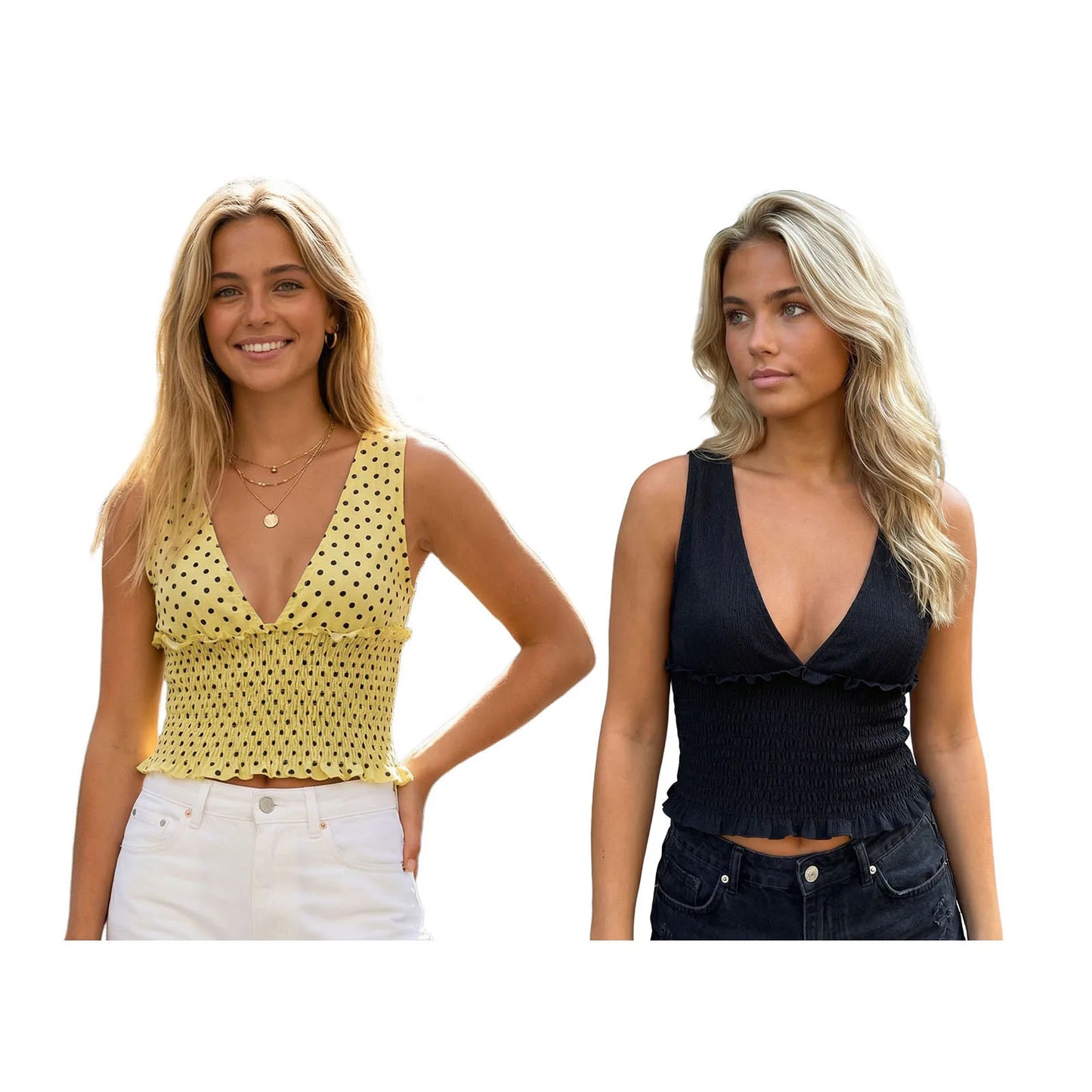 New Women's Summer Tank Tops v Neck  Fit Camisole