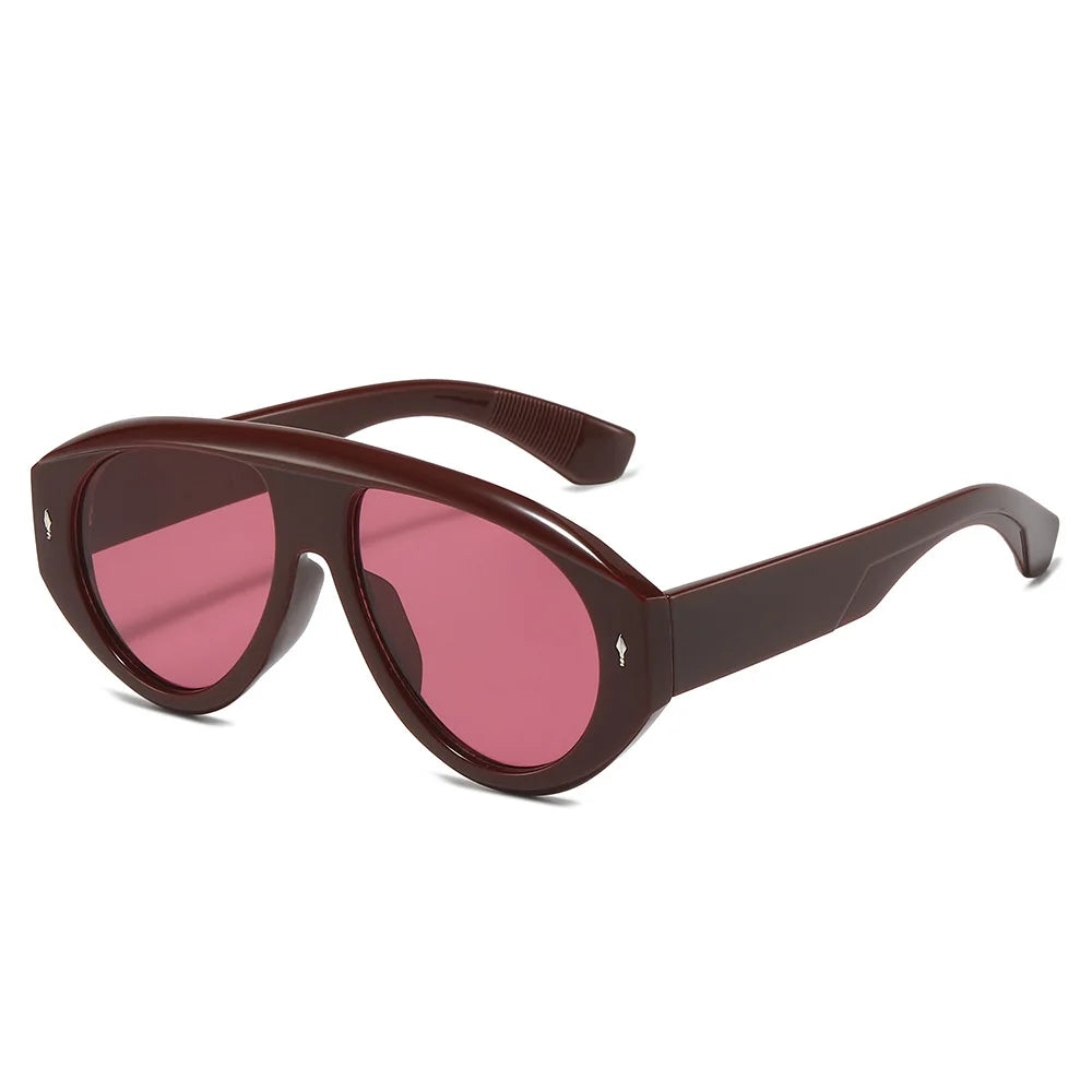 Women's Vintage Oversize Square Computer Glasses Anti-Blue Light