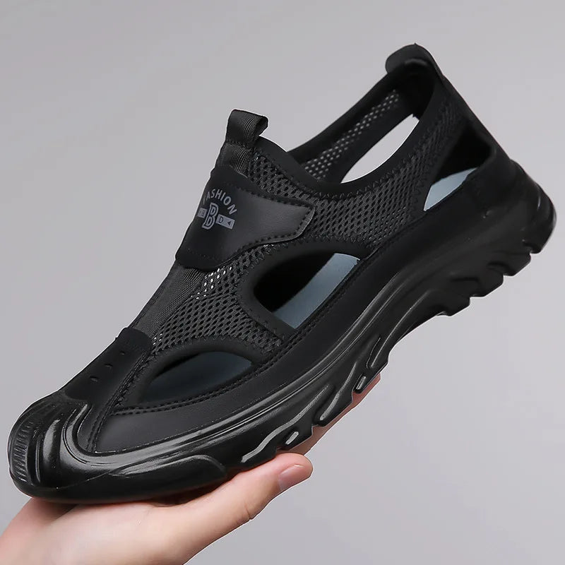 Men Hollow Sandals Antiskid Beach Sandals