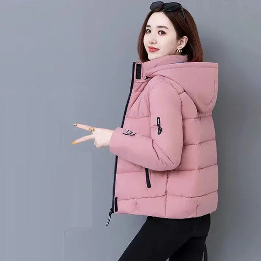 Thick Fleece Cotton Parkas Women Puffer Jacket