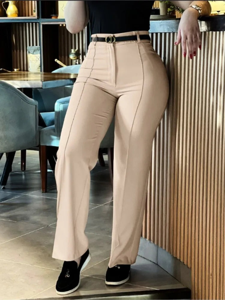 Women's High Waist Straight Leg Work Pants