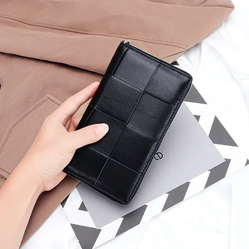 2024 New Fashion Genuine Leather Women Long Wallets