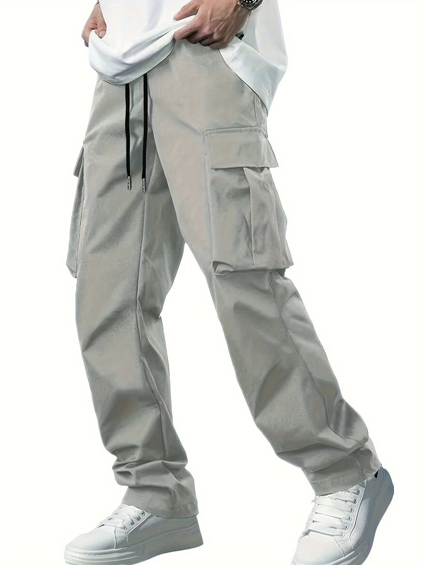 men's workwear pants, European and American loose straight casual pants