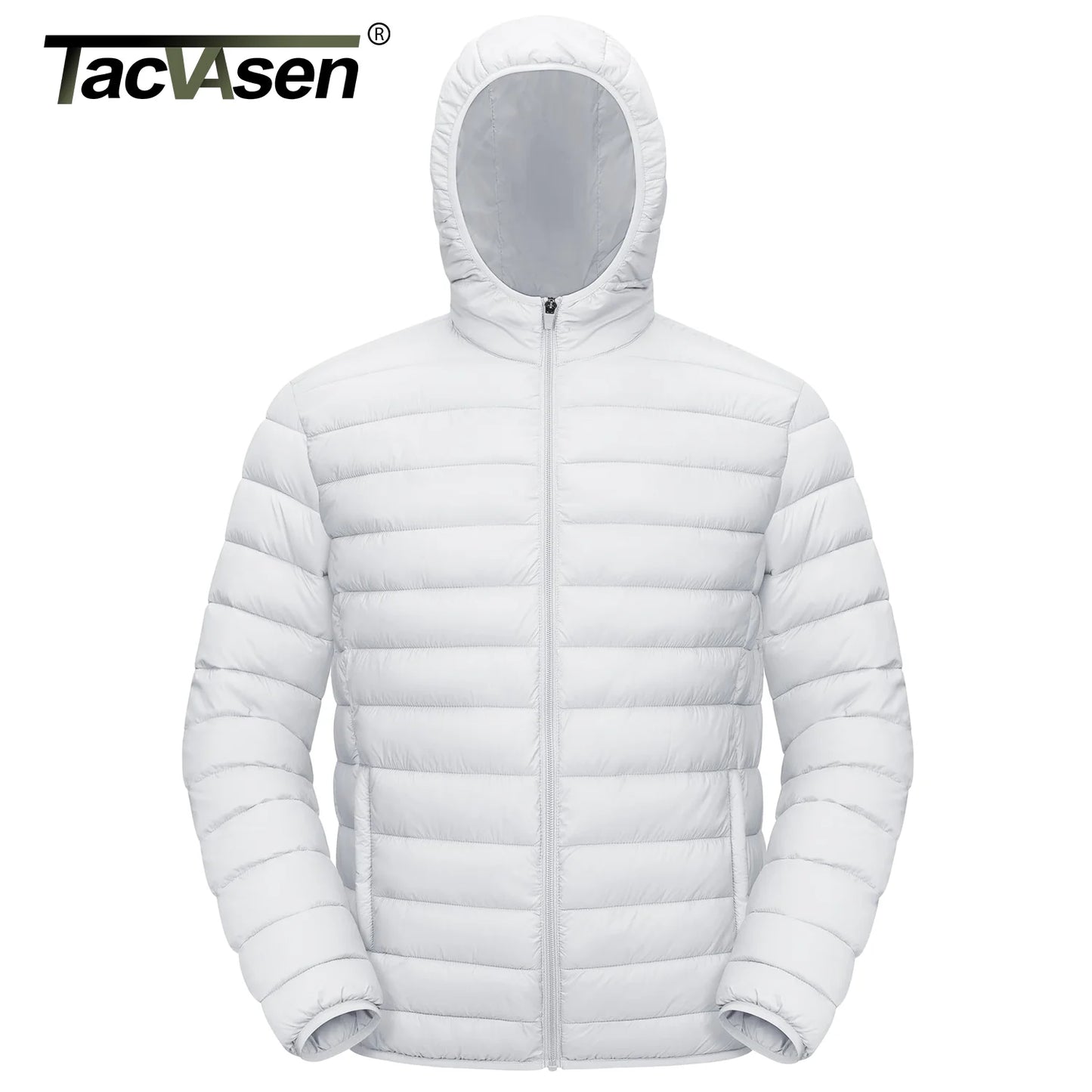 TACVASEN Lightweight Puffer Jackets Mens Water-Repellent Hooded Quilted Jacket