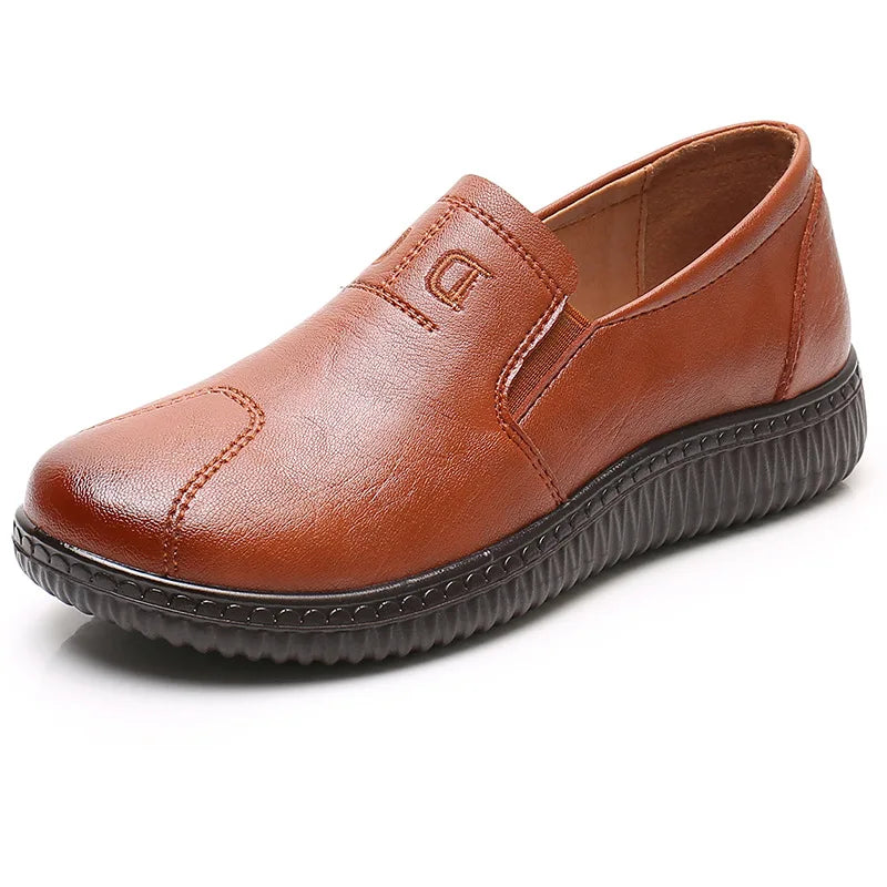 woman casual walking shoes grandma ladies comfort moccasins