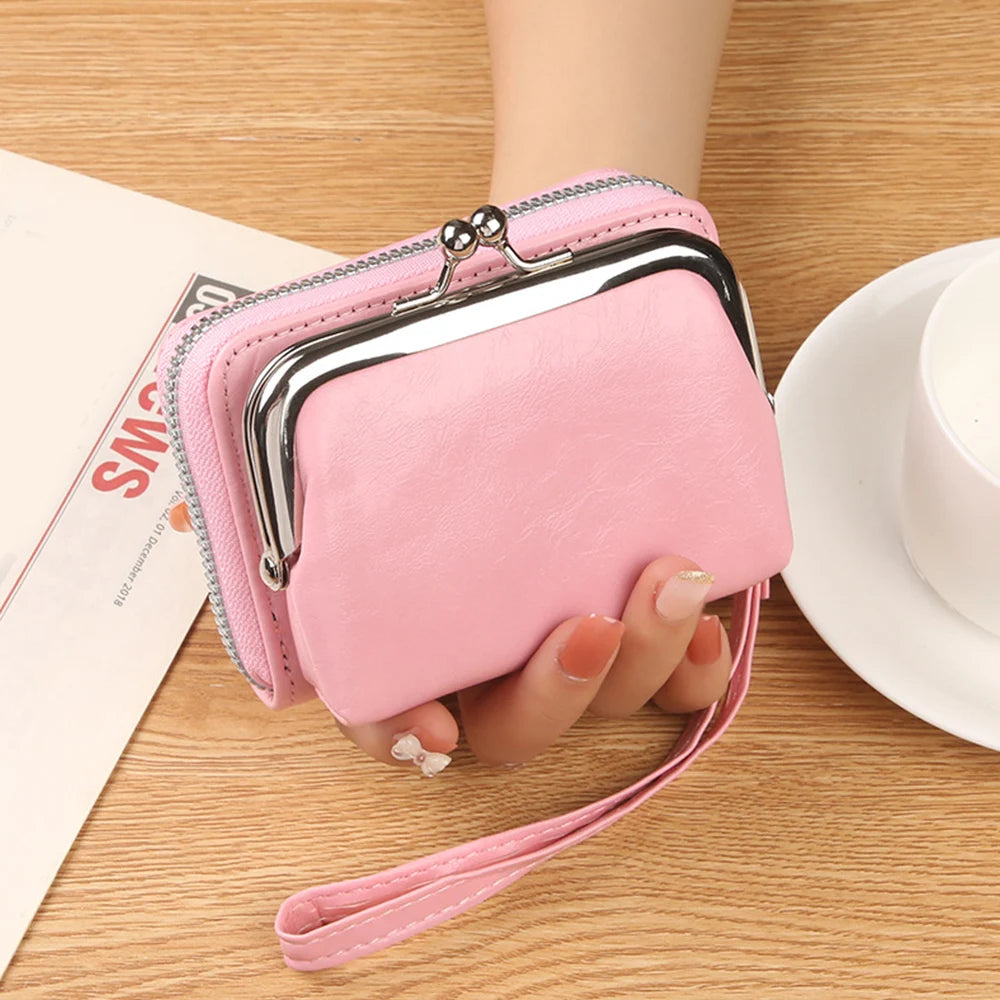 Women's Wallet PU Leather Short Hasp Coin Purses