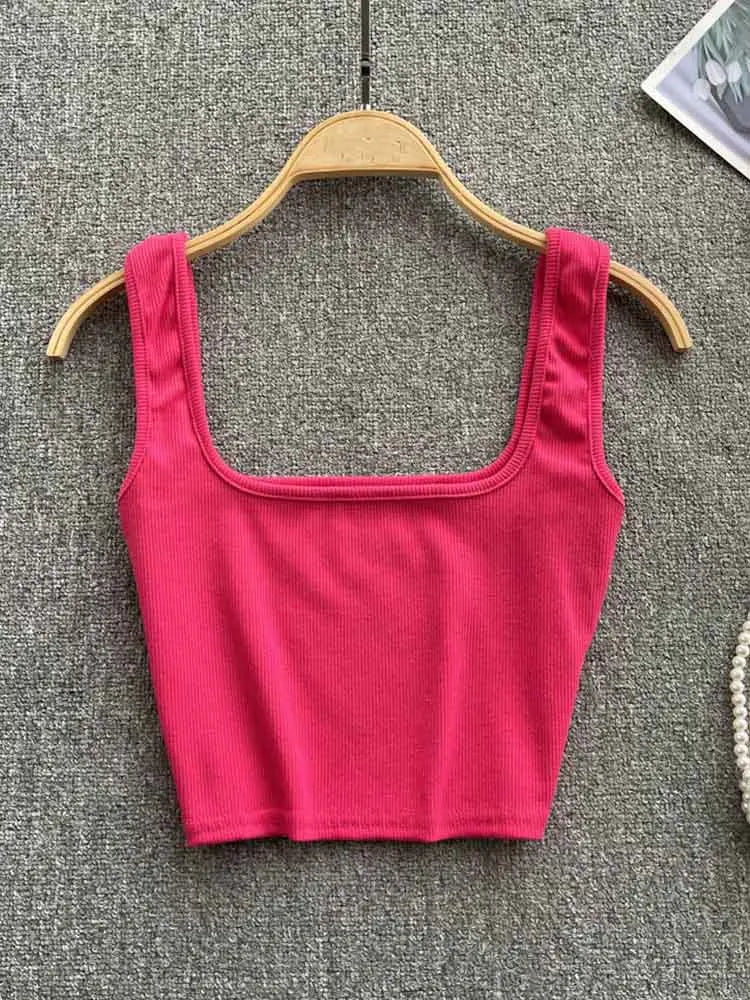 Tank Top Women Sexy Backless Slim Fit Bottoming Blouse