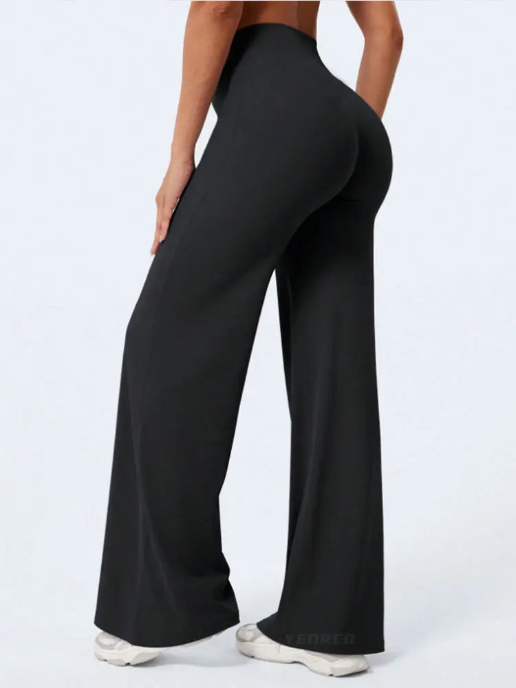 Women's High Waist Wide Leg Yoga Pants