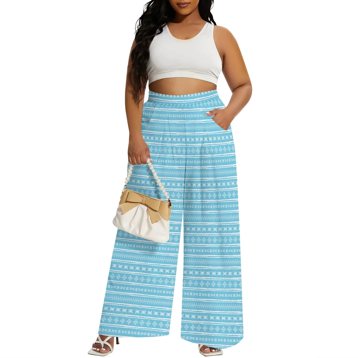 Wide Leg Pants for Women  with Pocket
