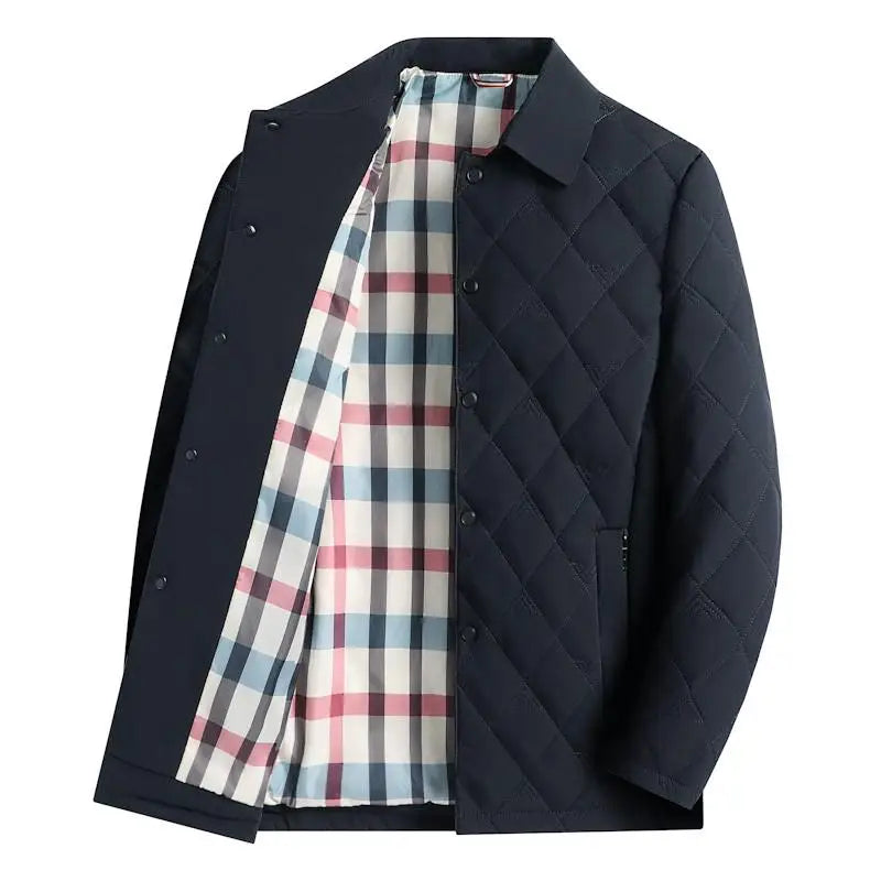 Business Men's Stand Collar Warm Puffer Coat