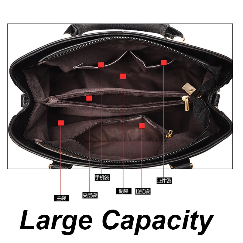 Women's Bags Fashion Ladies Handbags Tote Large Capacity Shoulder