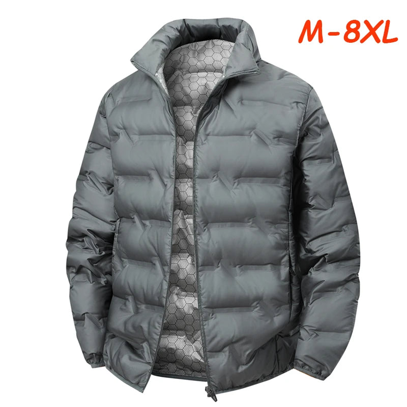 Men Winter New White Duck Down Jacket Warm Thick Stand Collar Windproof Puffer Jacket