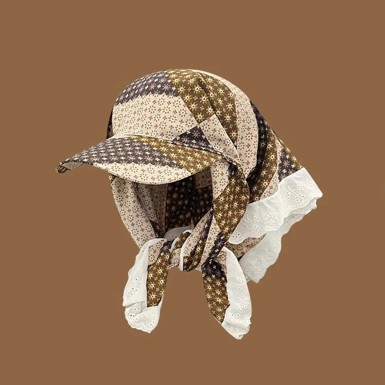 Women's Hats Spring Seaside Vacations  Outdoor Headscarves With Straps