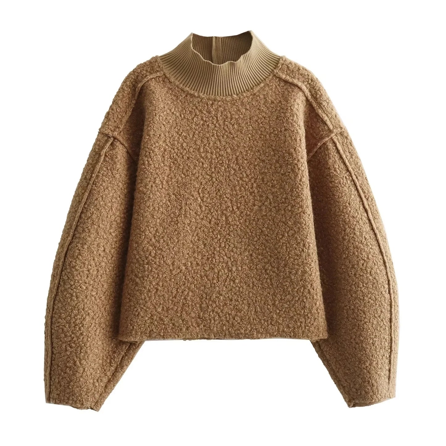HH Sweatshirts Turtleneck Long Sleeve Pullover for Women