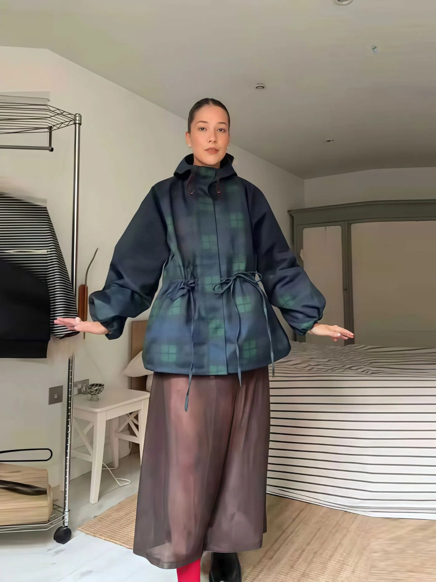 Oversize Loose Stand Collar Coat
