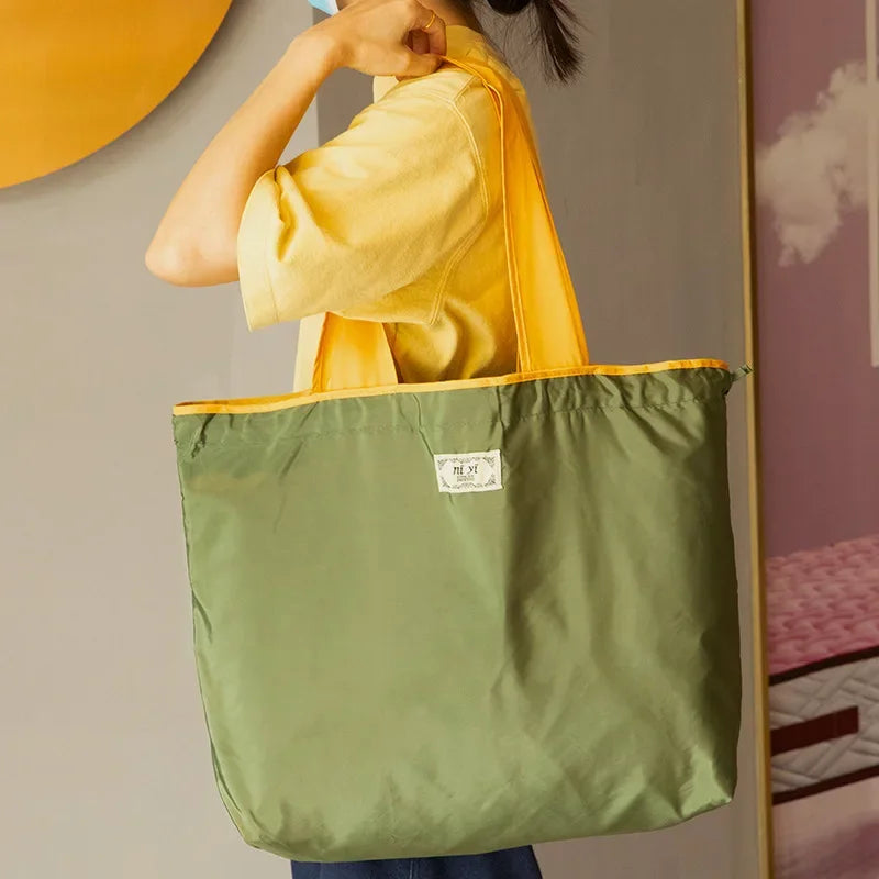 Women Fashion Shopping Bag Eco Large Polyester Beach Bag
