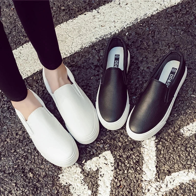 Women's Loafers Leather Spring Trend Casual Flats