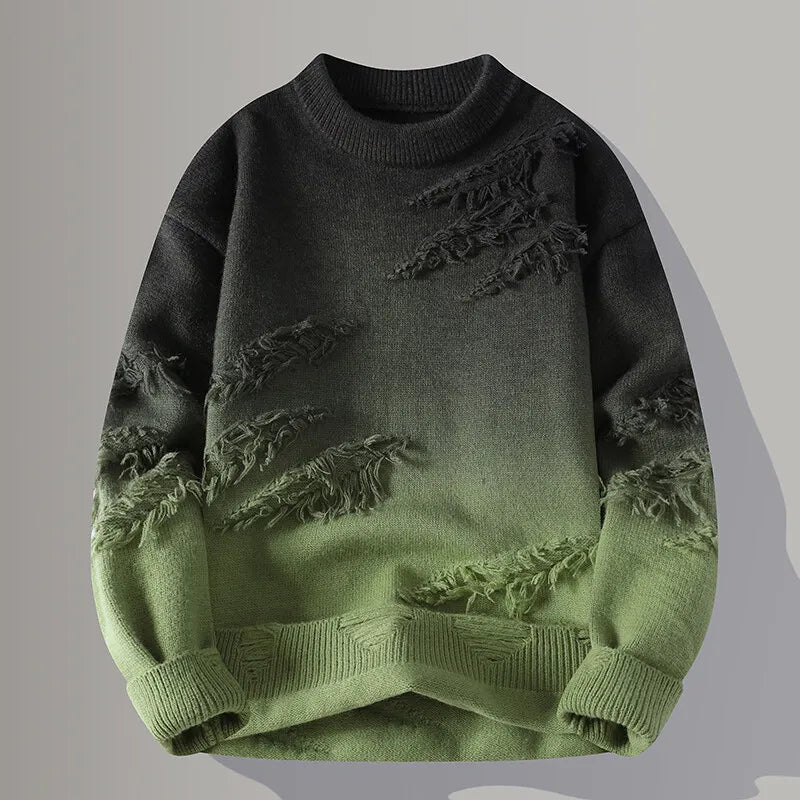 Sweaters for  men thick O-neck sweater wool Casual Knitwear Pullover
