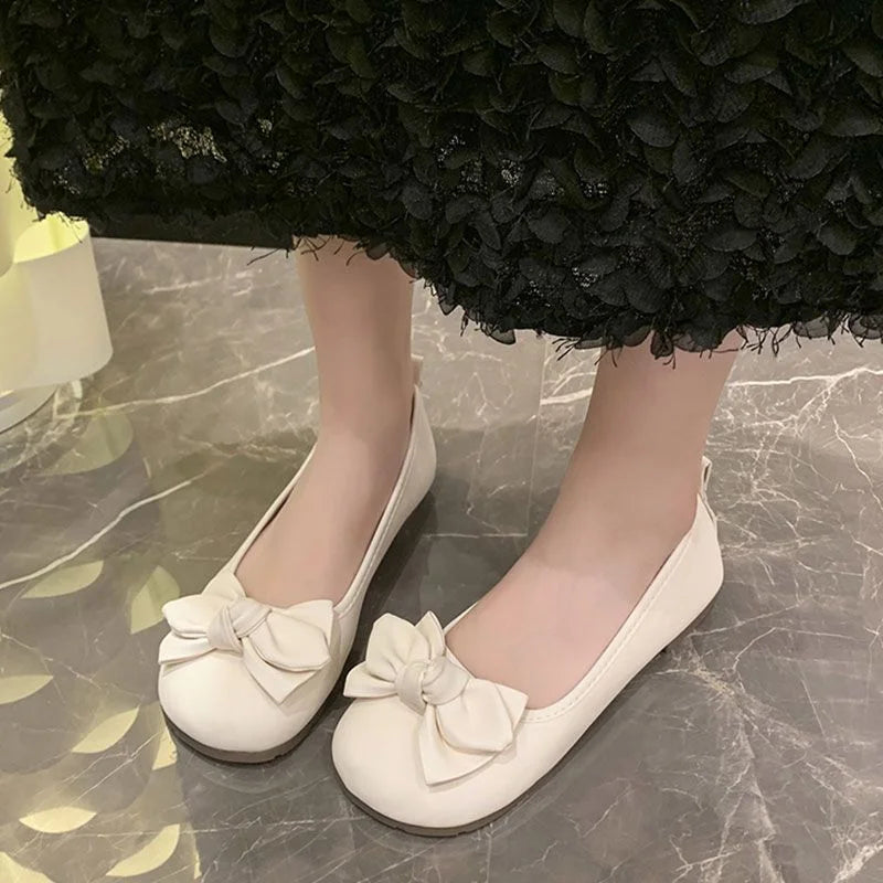 New Spring Women's Flats Bowknot, Comfortable Soft Sole Slip-on Loafers