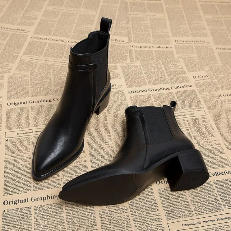 Women's Chelsea Boots Pointed Toe Ankle Boots