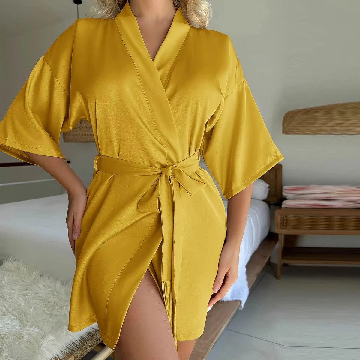 Silky  Comfortable Homewear Ladies Robe