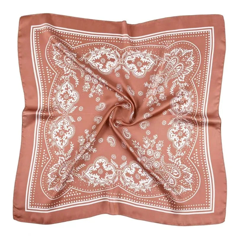 Scarf 70cm Black Hip Hop Bandana Kerchief Paisley