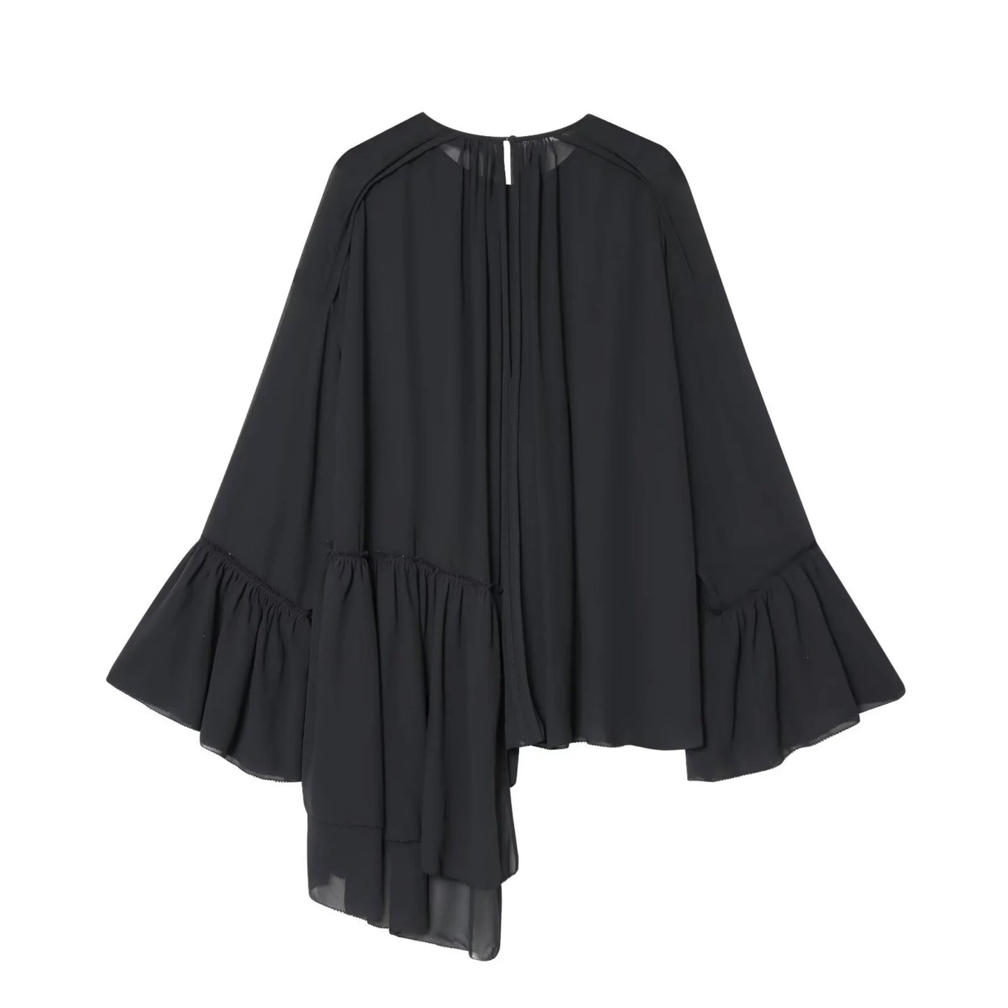 Blouse Chiffon Ruffle Casual Shirt
