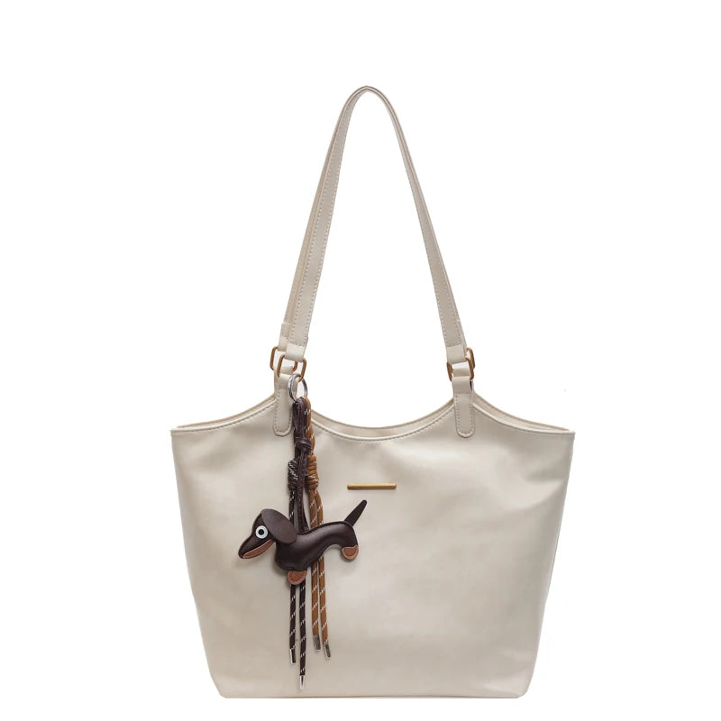 Women Vintage Shoulder Bag  Retro Tote Handbag Large Capacity Fashion Underarm Bag
