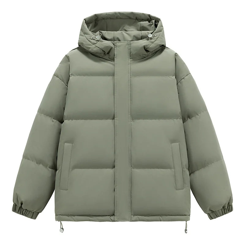 Men's Puffer Jacket  Hip Hop Hooded Coat