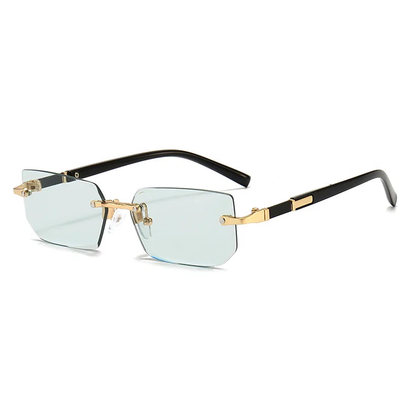 Fashion Rimless Sunglasses Men Women Populare Frameless Sun Glasses