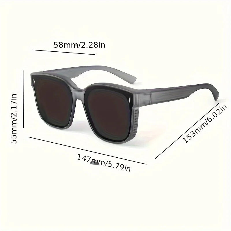 Men's and Women's Square Fashion Glasses