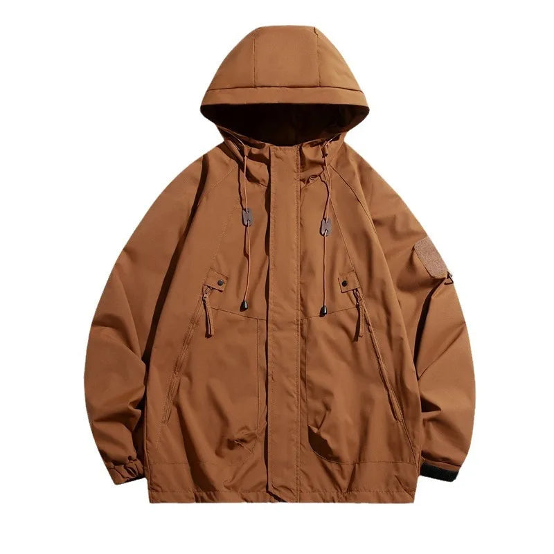 Men's  Casual Hooded Jacket Outdoor Windproof