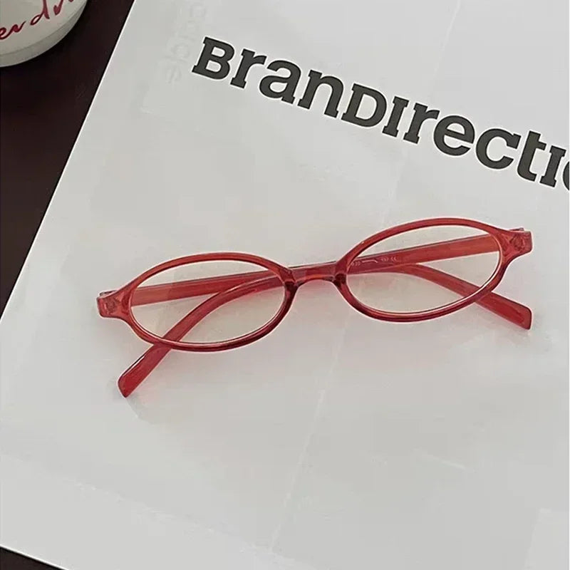 Women Oval Glasses  Blue Light Blocking Eyeglasses