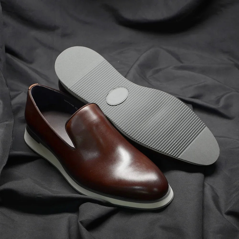 Classic Genuine Leather Loafer Shoes for Men