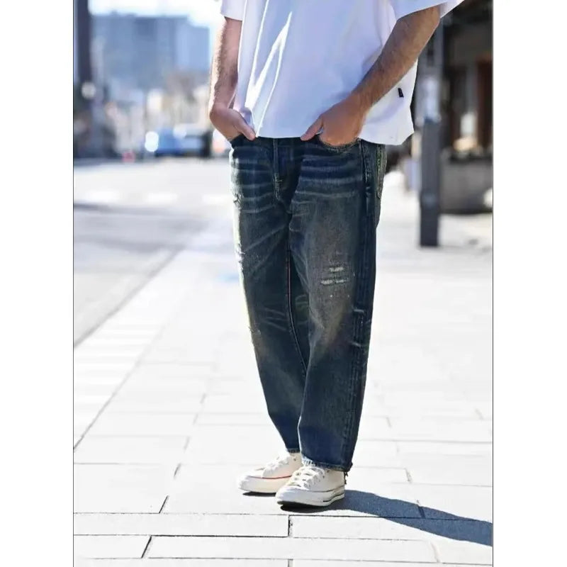 Jeans  Distressed Loose Fit High Street For Men