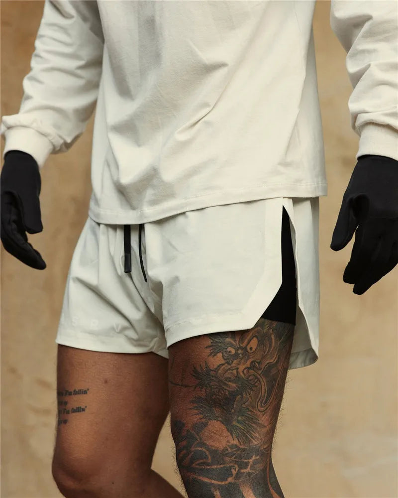 Men's Running Shorts  Fitness Training Gyms Shorts