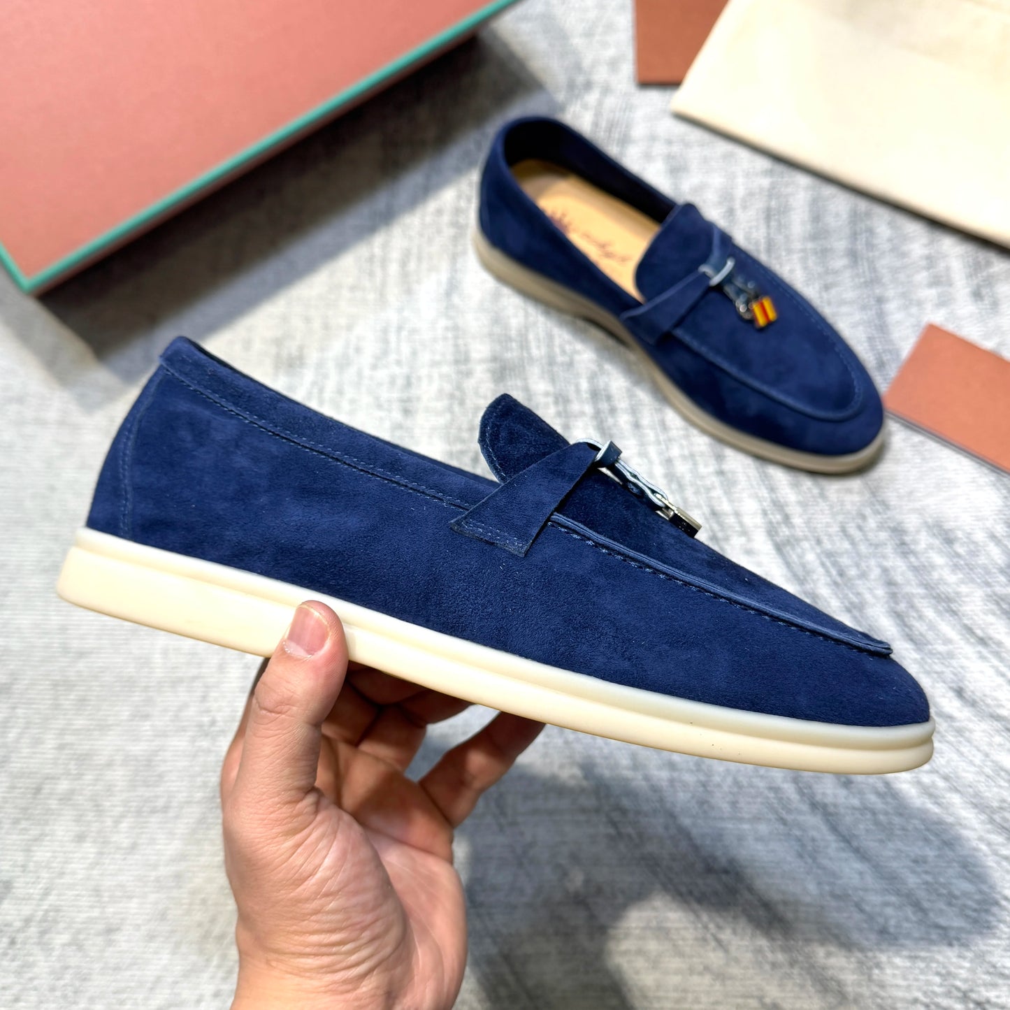Suede Leather Loafers for Women