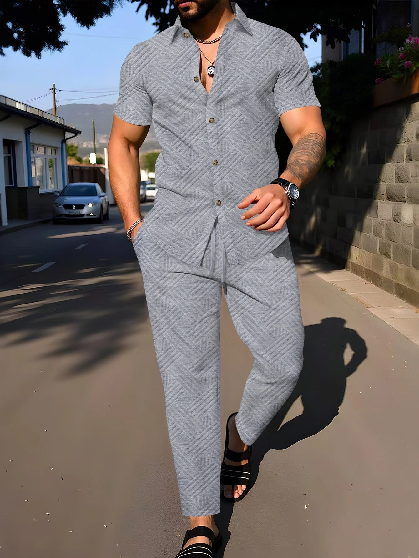 Men's Summer Streetwear 2 Piece Set