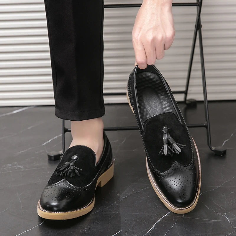 Men Business Dress Casual  Shoes Slip-on Evening Dress shoes