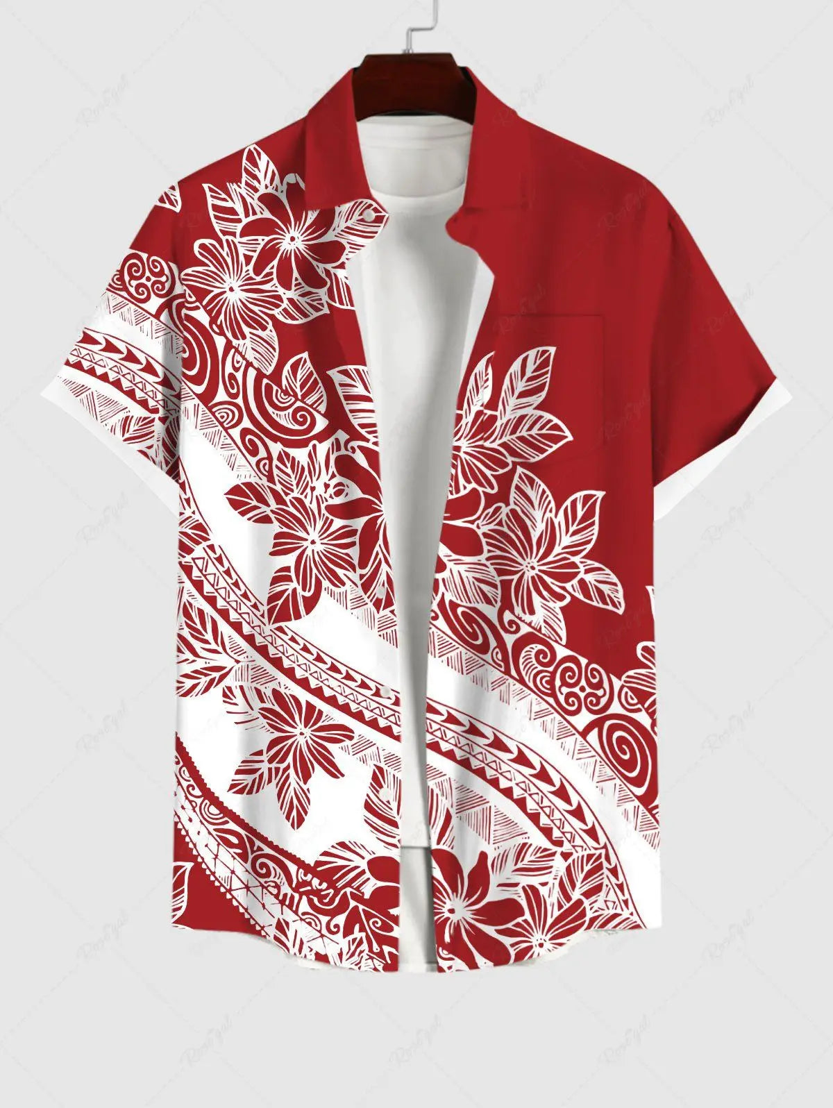 Summer Plus Size Men's Shirt 3D Prints