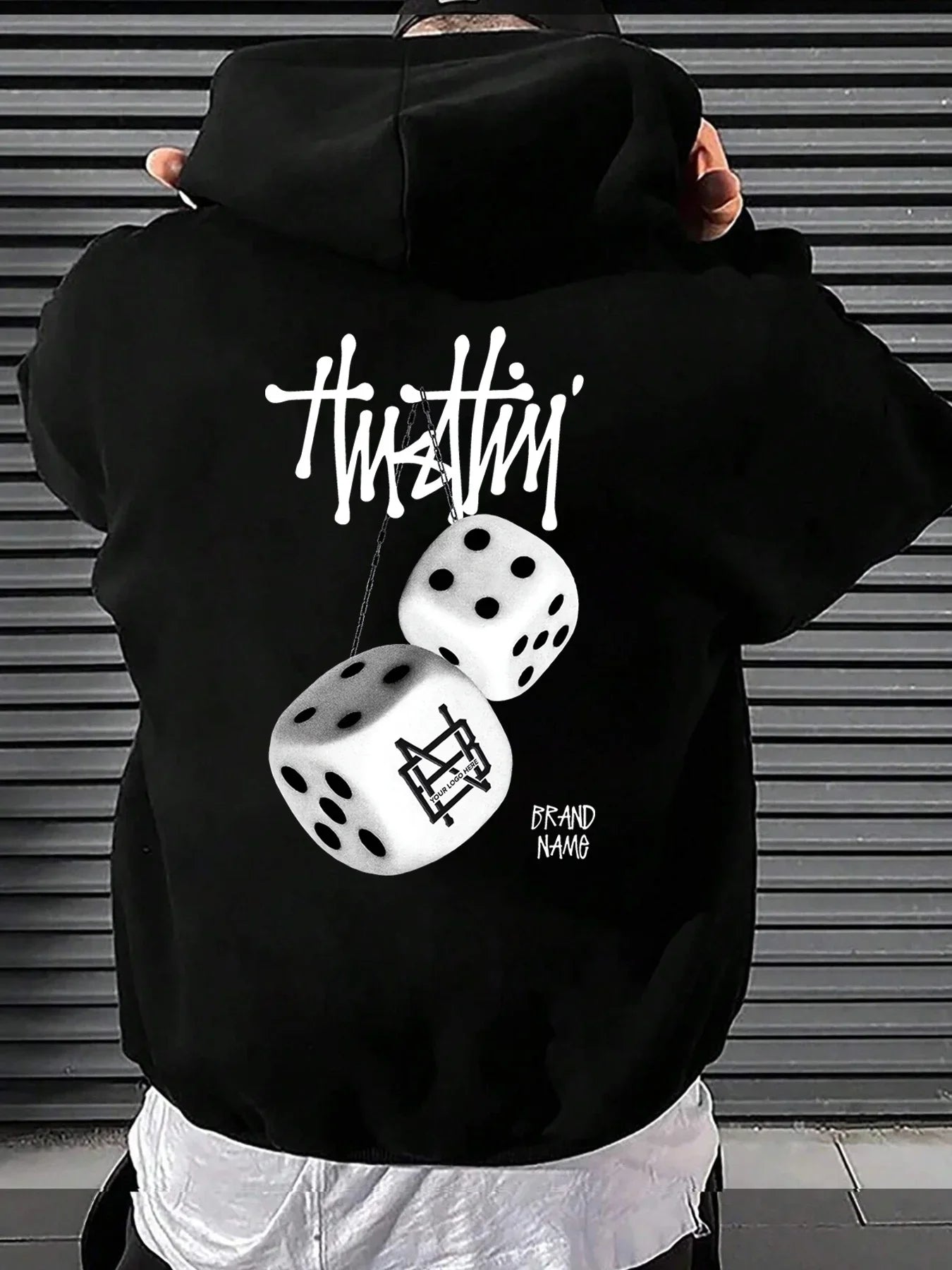 Hooded Sweatshirt - New Geometric Pattern Fashionally Loose and Warm Winter-Spring Sport Coat