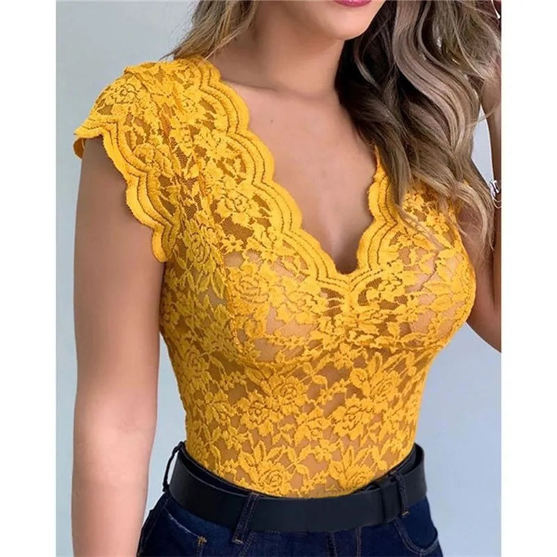 Tanks For Women  Lace Sexy Camisole V Neck
