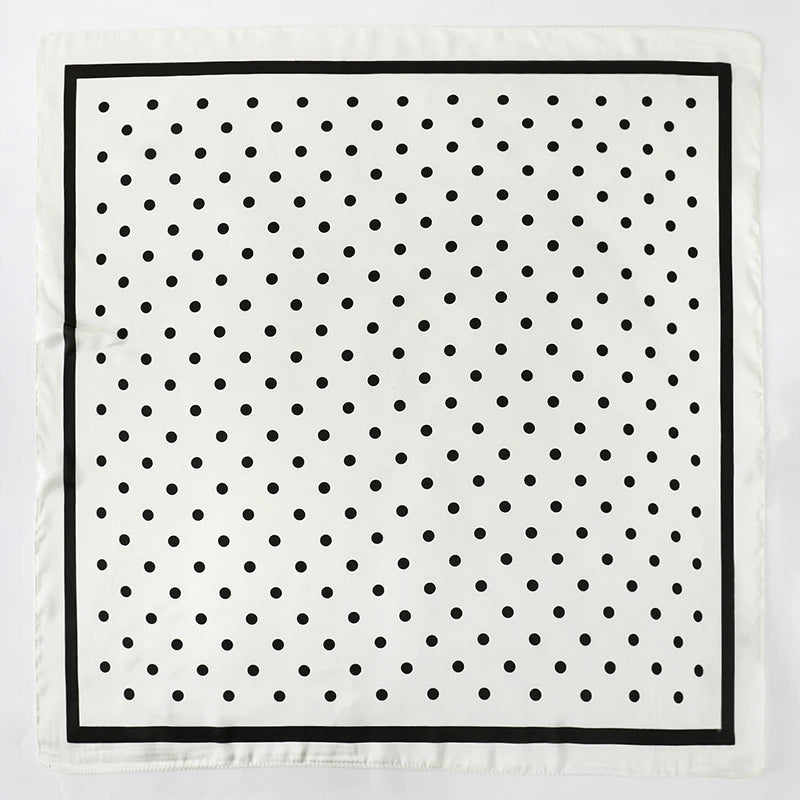 Lady Hair Dot Scarf Female Silk Square Scarves
