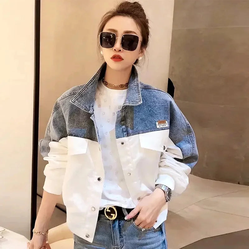 Denim Jacket For Women  Embroidered Style Versatile Denim