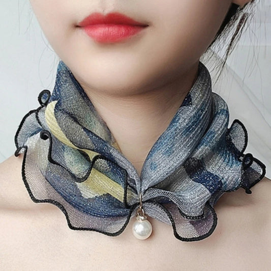 Fashion Scarves for Women Print Satin Silk Scarf