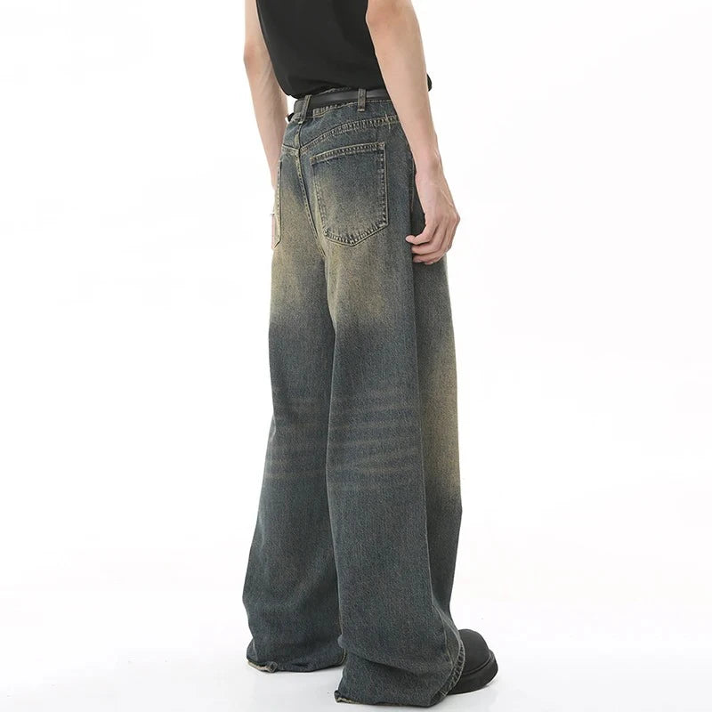 Men's Baggy Straight Leg Wide Leg Jeans