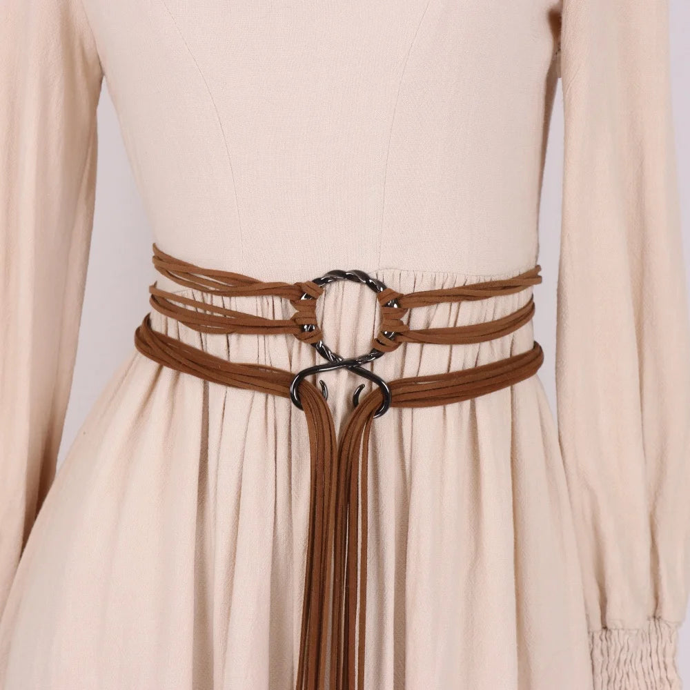 Women'S Vintage Bohemian Long Rope Belt